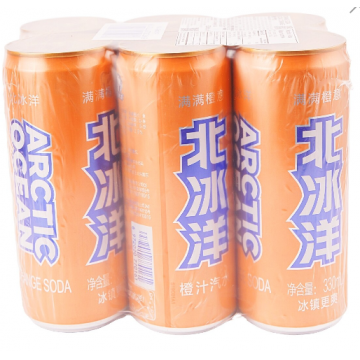 【北冰洋】橙汁汽水 330ml*6