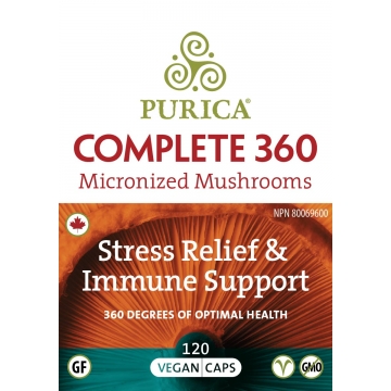 Purica 360度完善胶囊缓解压力及增强免疫有机菌菇胶囊 120粒