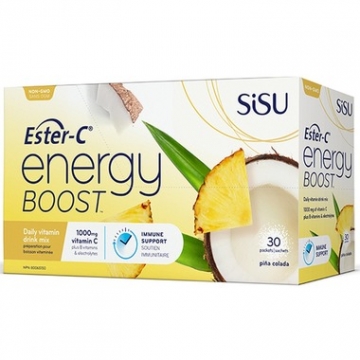 【临期】加拿大SISU酯化维生素C能量补充粉 菠萝椰子味 30包*盒