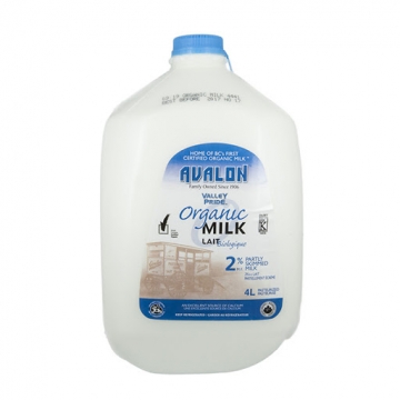 【冷藏】Avalon Dairy  2%有机牛奶 4L