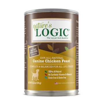 【促销】Nature's Logic  自然邏輯全天然95%高肉含量 鷄肉 狗罐頭濕糧犬主食罐 374g