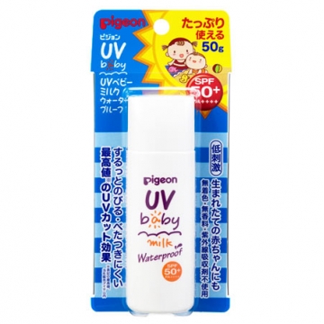 日本 贝亲婴儿抗UV 防水低敏防曬乳 SPR50+ PA++++ 50g