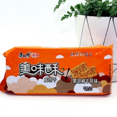 【康师傅】 美味酥饼干  黑胡椒牛排味     80g